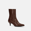 30%OFF：ポインテッドトゥ ショートブーツ（5736）Dブラウン/mamian（マミアン）