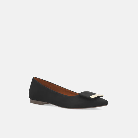 2023SS: Accent Buckle Flat Shoes (m17006) Black
