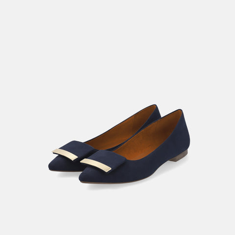 2023SS: Accent Buckle Flat Shoes (m17006) Black