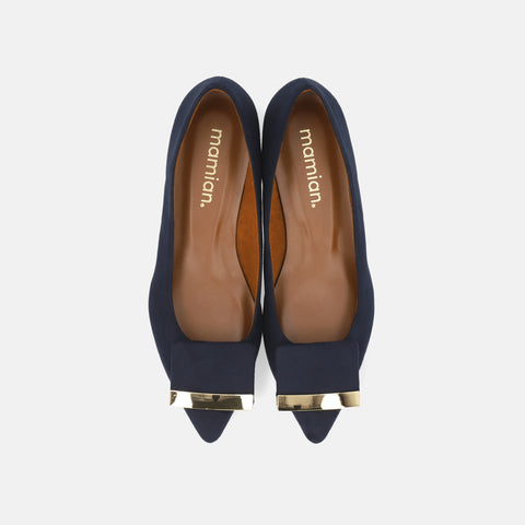 2023SS: Accent Buckle Flat Shoes (m17006) Black