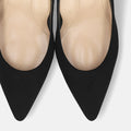 2025AW：iCoN COLORS：ポインテッドトゥ スエード パンプス（C76532）ブラックS/mamian（マミアン）