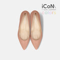 ラストワン30%OFF：iCoN COLORS：ポインテッドトゥ スムース パンプス（C57173）シェイドピンク/mamian（マミアン）