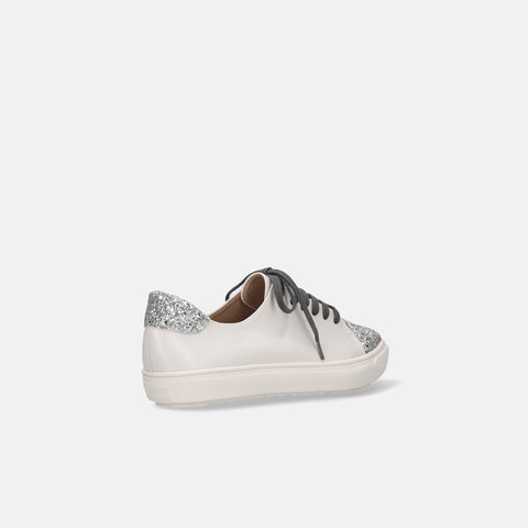 予約：グリッターコンビ スニーカー（m1004）ホワイト/C