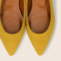 50%OFF：ローヒール ポインテッドトゥ パンプス（m30001）イエローS/mamian（マミアン）